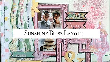 BoBunny Sunshine Bliss Love Forever Layout