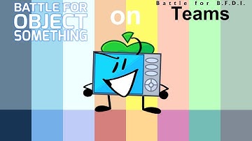 If Battle for Object Something Characters were on BFB Teams