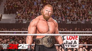 WWE 2K25 DLC: Brock Lesnar Championship Entrance & Gameplay!