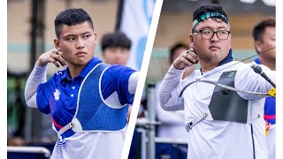 Tang Chih Chun v Kim Woojin – recurve men gold | Bangkok 2023 Asian Archery Championships