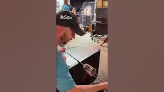 Man keeps sabotaging his buddy in the hot shop!