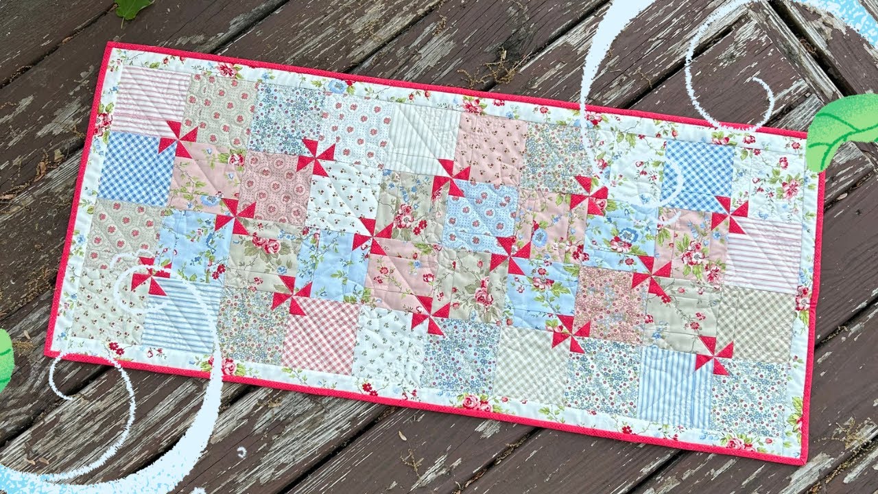 How to Quilt an Arc Flower Motif with a Quilting Ruler and Without - Color  By Number Quiltalong Week 11