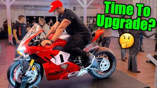 Introducing The 2023 Panigale V4R 😱 | Walkaround & Ducati V4 Sp2 Comparison