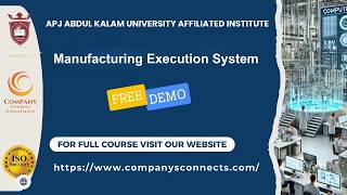 Free Demo Manufacturing Executon System MES 01 Oct 2023
