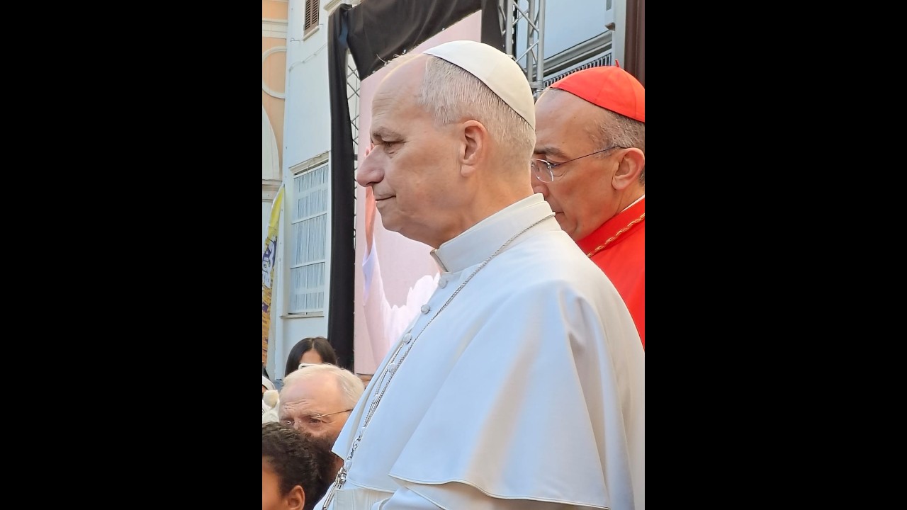 Papa Leone XIV in visita pastorale alla Basilica del Sacro Cuore, Roma