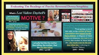 Lori Vallow Psychic Readings by Reverend Donna Seraphina 4 Months Before Children Found Validated