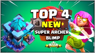 New Top 4 Super Archer Blimp TH13 Attack Strategy | Clash of Clans