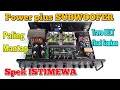 Power amplifier stereo Plus Subwoofer Paling MANTAP || Spek-nya ISTIMEWA dan Berkualitas