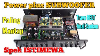 Power amplifier stereo Plus Subwoofer Paling MANTAP || Spek-nya ISTIMEWA dan Berkualitas