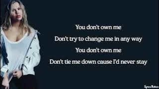 SAYGRACE Ft G - Eazy - You Don't Own Me (lyrics)