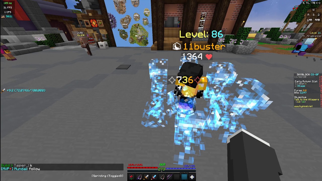 Wither Cloak Sword Creeper bug (Hypixel Skyblock) YouTube