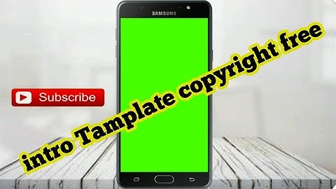 Green screen intro templates with bell icon subscribe button