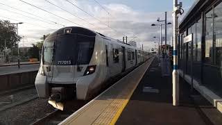 First Train Into Stevenage Platform 5 on a Weekday