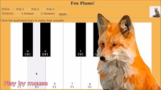 My own Python App - Fox Piano! screenshot 5