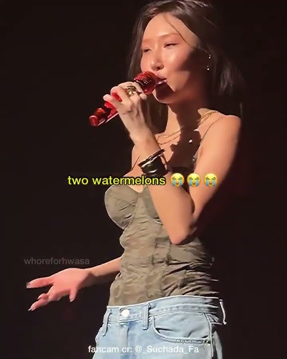 'I love my two watermelons' -Hwasa #kpop #hwasa #mamamoo
