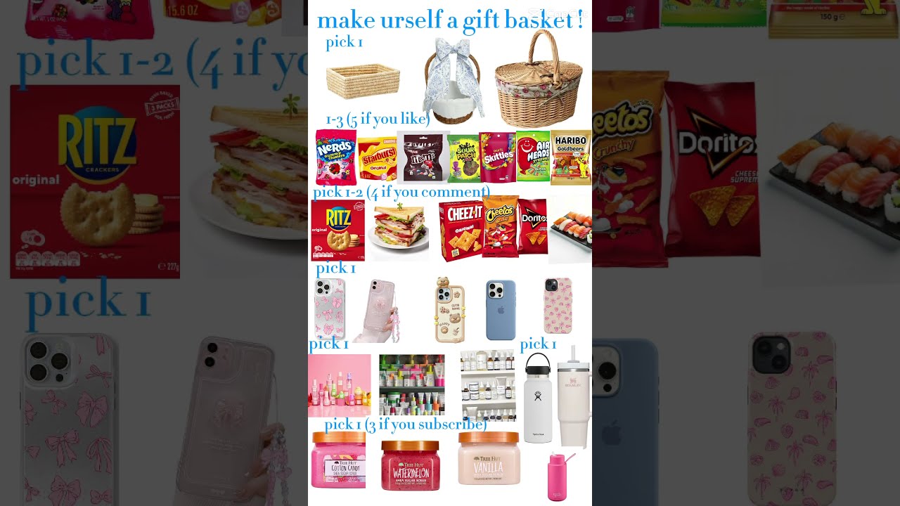 Pick Your Gift Basket Music Summer Preppy