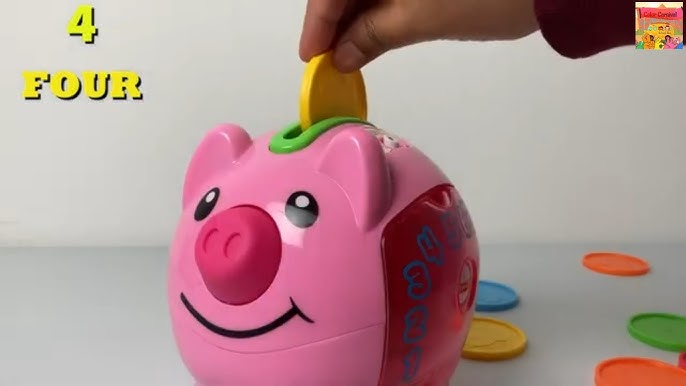 Fisher Price Laugh & Learn Musical Piggy Bank and Coins Pink Pig Counting  2006