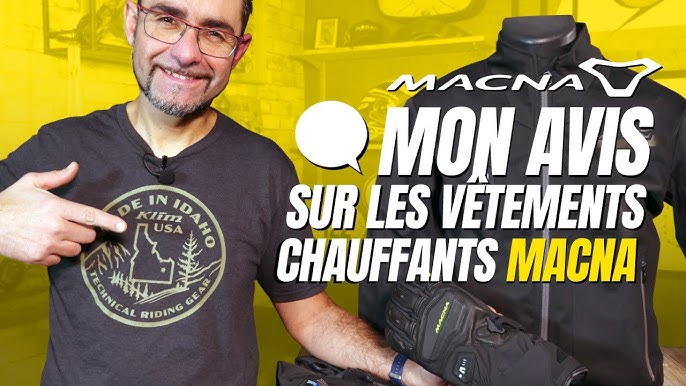 Blouson chauffant Ascent Macna moto : , veste chauffante  de moto