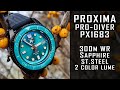 Proxima diver watch 300m WR, Sapphire, 2color lume #285 #gedmislaguna #proximawatch #automaticwatch