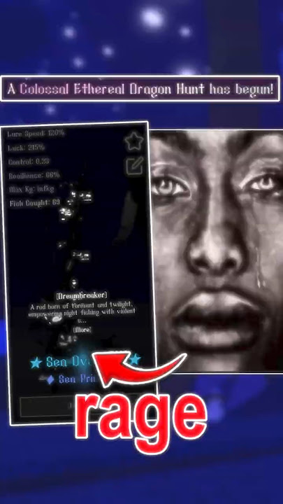 the dreambreaker rod made me RAGE bruh... #fisch #roblox #midnyte #rage