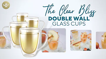 The Most Essential Double Wall Glass Tea Cups - Clear Bliss Tea Cups