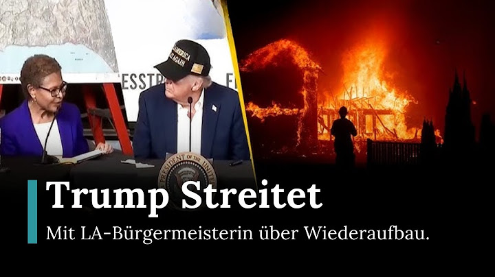 Trump vs. LA Mayor: Fierce dispute over fire reconstruction | RND | AC1E