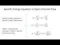 Flow depth in channel expansion and contraction, specific energy - CE 331 Class 27 (23 Mar 2022)