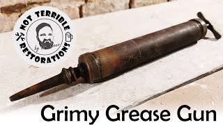 BEAUTIFUL Brass Grease Gun Restoration