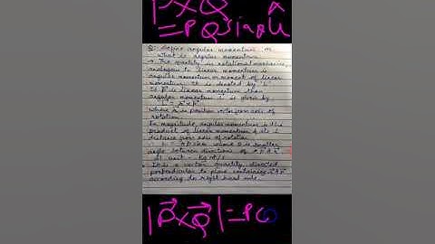 Video 18 XII PHYSICS Rotational dynamics Expression for Angular momentum