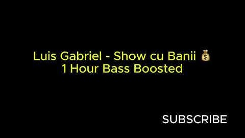 Luis Gabriel - Show cu Banii 💰 1 Hour Bass Boosted