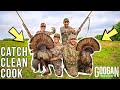 Googan TURKEY Hunting CATCH CLEAN COOK Challenge! ( PART 2 )