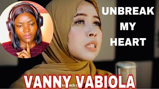 VANNY VABIOLA - UNBREAK MY HEART (Toni Braxton Cover) REACTION