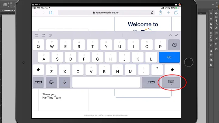 What to do when the iPad Keyboard Covers Top of the Screen