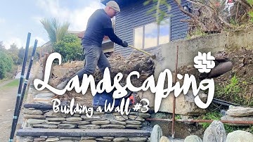 Stunning River Stone Wall Build (Part 3) - DIY Concrete Form Casting Step
