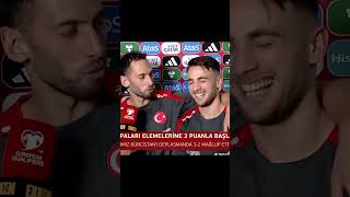 Milli Takımda Kavga. Hakan Çalhanoğlu Ve Yunus Akgün . Ürkiye