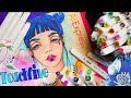 We draw a girl with blue 💙 hair an overview of ✍ TOUFFIVE felt-tip pens with Aliexpress