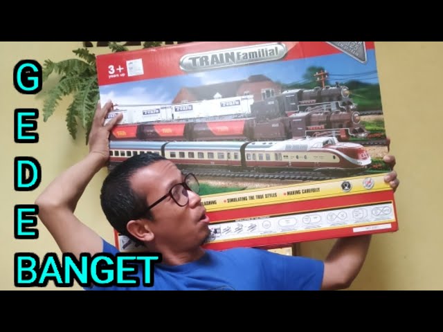 Merakit Track FENFA Train Familial 6 Model Layout class=