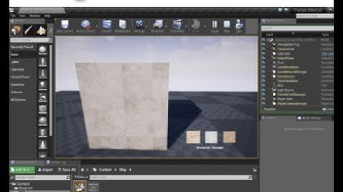 UE4 - Change Material By Widget Menu and DOWNLOAD!!