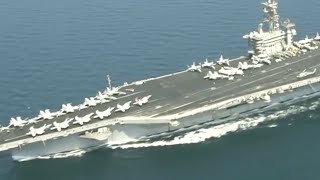 Дрон Ирана следит за авианосцем Eisenhower (CVN-69) США