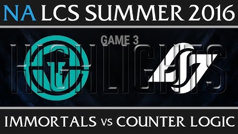 Immortals vs CLG Highlights, Game 3 NA LCS Week 7 Day 1 Summer 2016 - IMT vs CLG G3 1