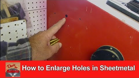 How to Enlarge Holes in Sheetmetal | using Step Drill Bits