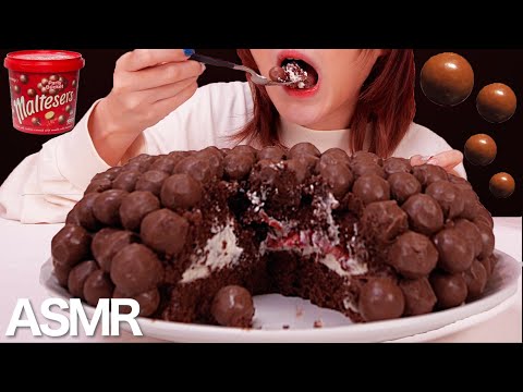 【ASMR】Maltesers モルティーザーズをケーキにして食べたらサクサクで美味しい[MUKBANG] Eating sounds[咀嚼音]音フェチ【木下ゆうか】