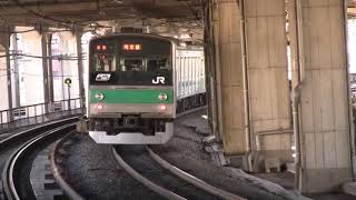 埼京線205系6ドア車付き編成　赤羽駅発車