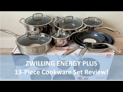 Zwilling Energy Plus 13-Piece Stainless Steel Ceramic Nonstick Cookware Set  - Sam's Club