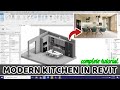 Modern Kitchen in Revit Tutorial - 3D Modeling Workflow Tutorial