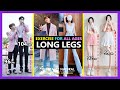 12 BEST LONGER LEGS & SLIM STRETCH EXERCISES ALL AGES | Grow Taller, Lengthen Legs, Increase Height