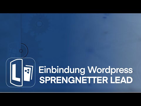 Sprengnetter Lead | Tutorial zur Einbindung in Wordpress