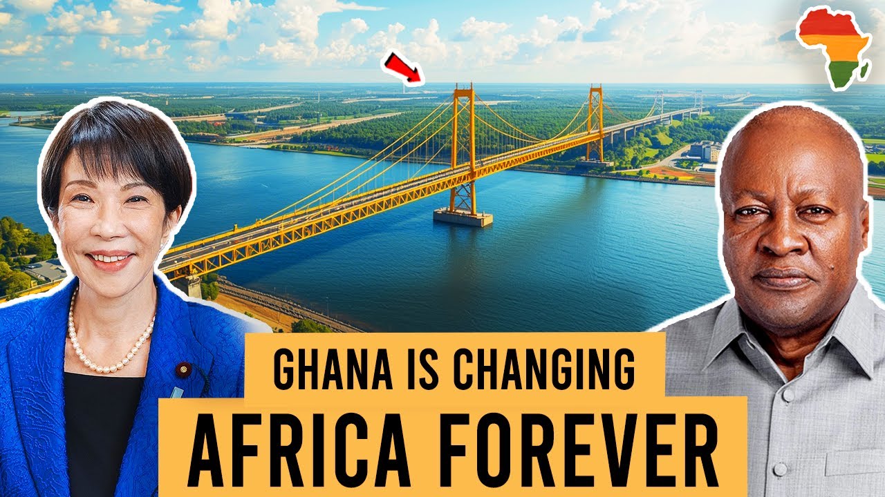 Гана – лицо Африки! Япония построила самый длинный мост через искусственное озеро в Гане.