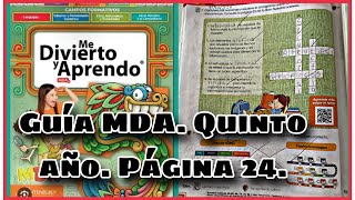MDA Guide. Fifth Year. Page 24. Primary.