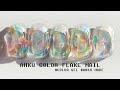 [AHKU]how to AHKU unique color gel flake nail 아쿠네일 시럽네일 セルフネイル 個性派ネイル